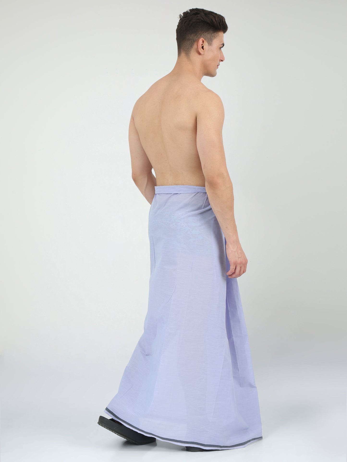 Urban Lungies - 100% Pure Cotton - Classic Lavender Purple Unstiched Lungi 2.10 meters