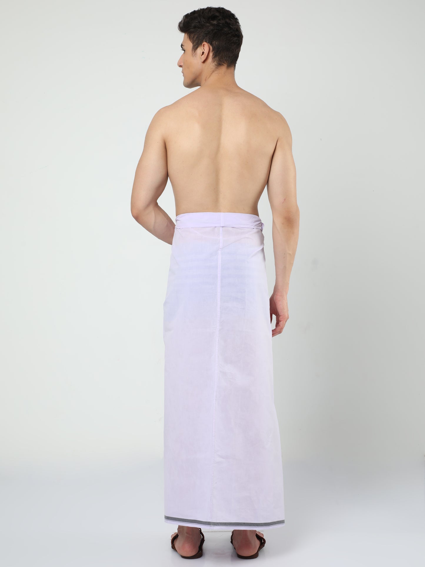 Urban Lungi - Premium Cotton - Green and White Checks Lungi Unstiched